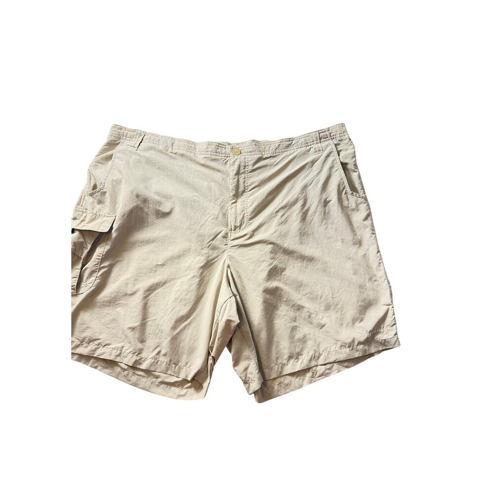 Columbia PFG Cargo Performance Shorts Size 2X Khaki Tan
